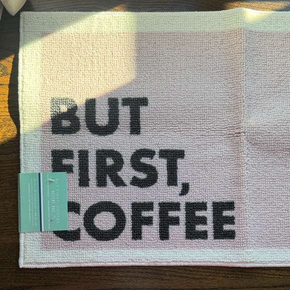 Other - But first coffee accent rug